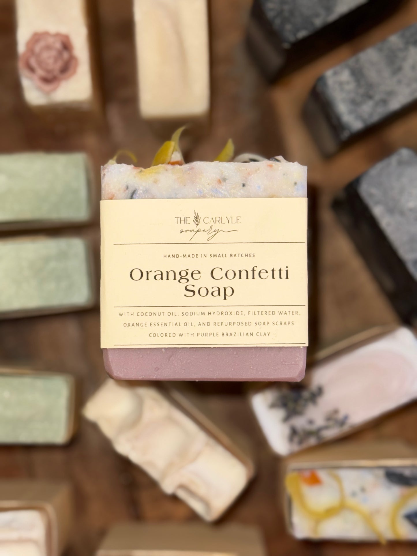 Orange Confetti Soap