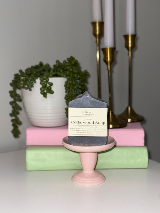 Indigo Cedarwood Hot Process Soap