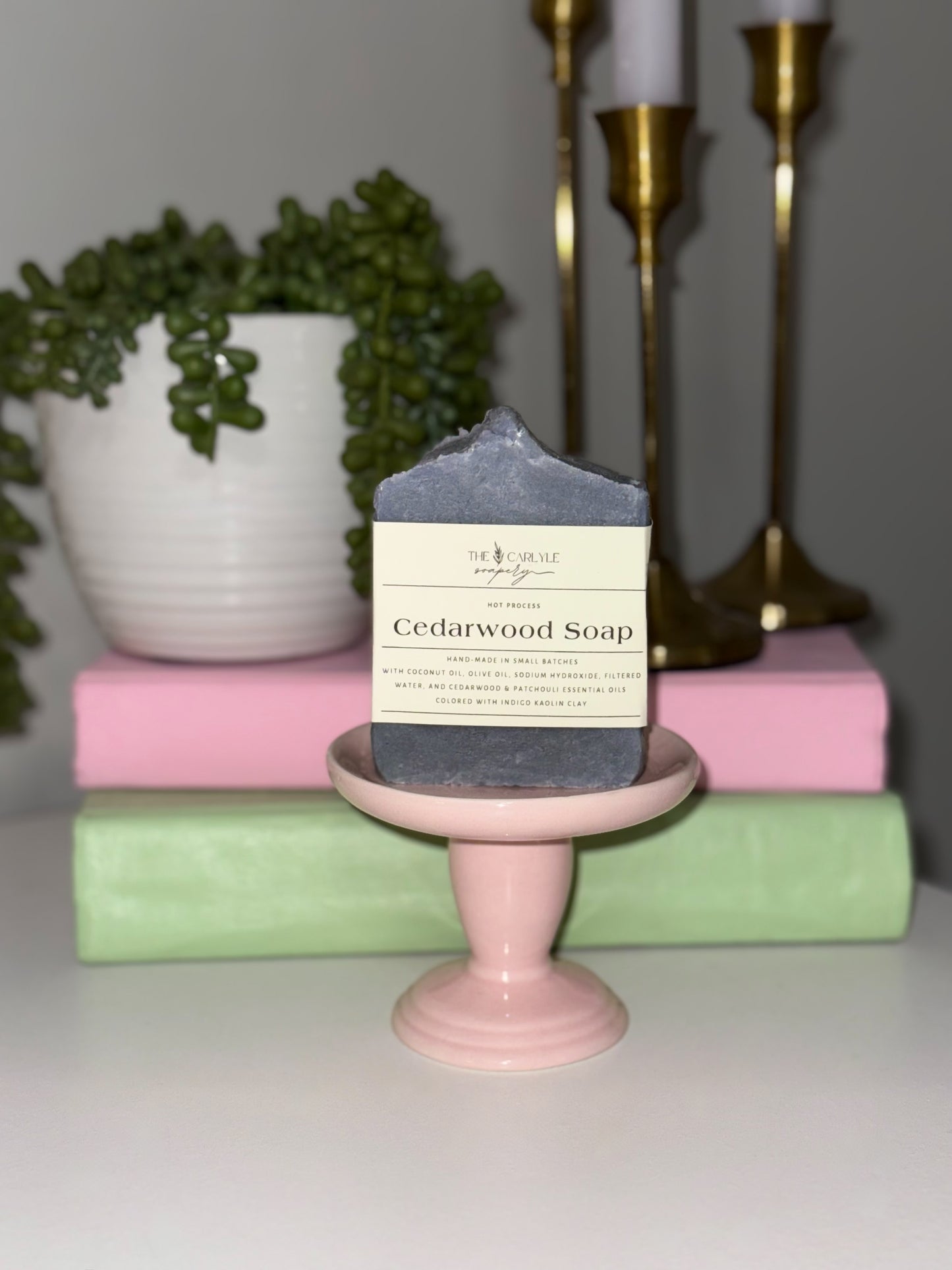 Indigo Cedarwood Hot Process Soap