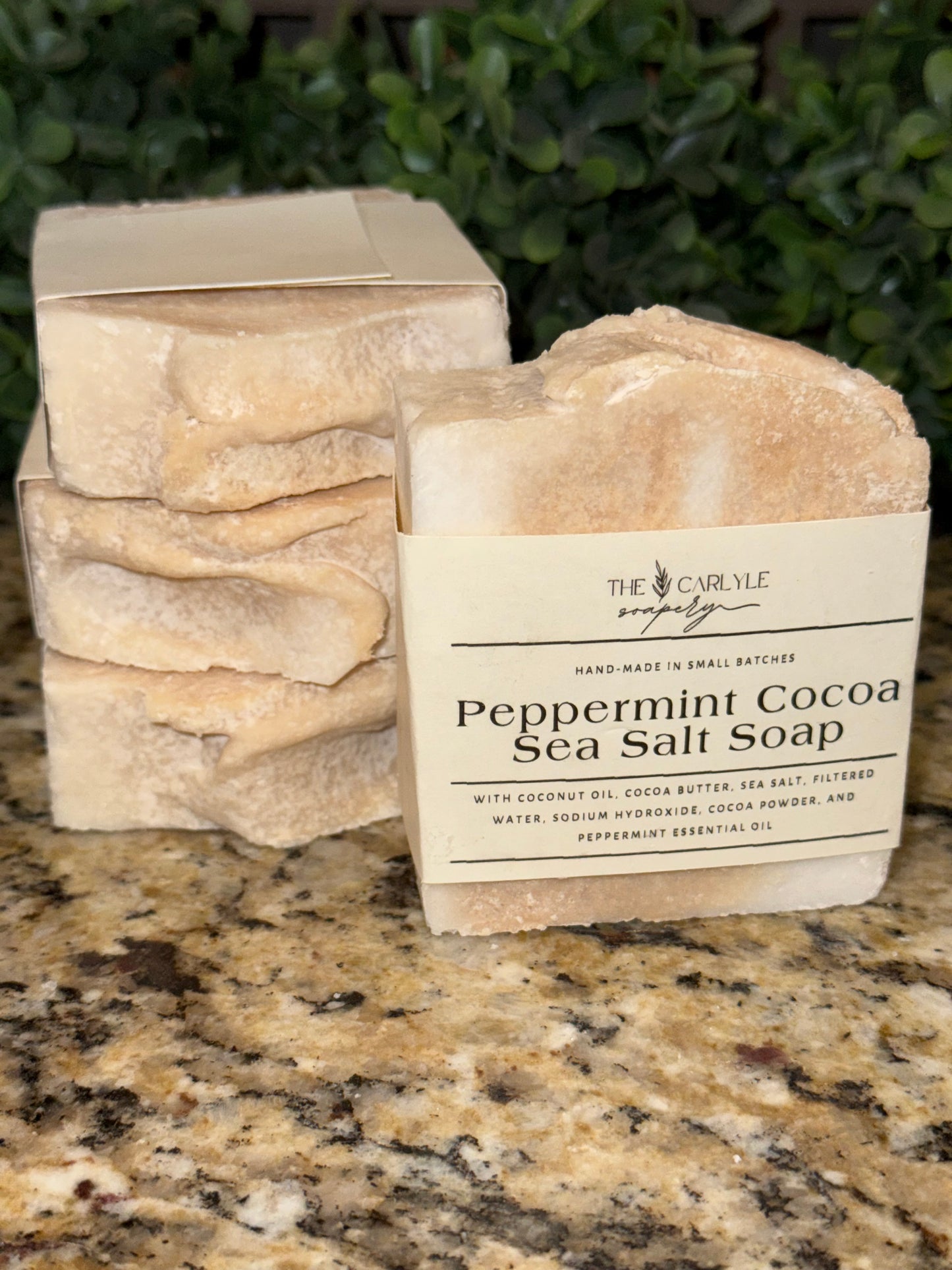 Peppermint Cocoa Sea Salt Soap