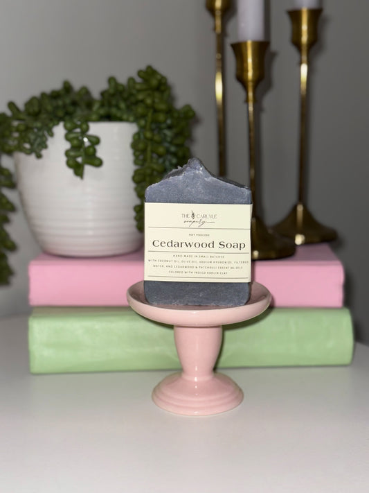 Indigo Cedarwood Hot Process Soap